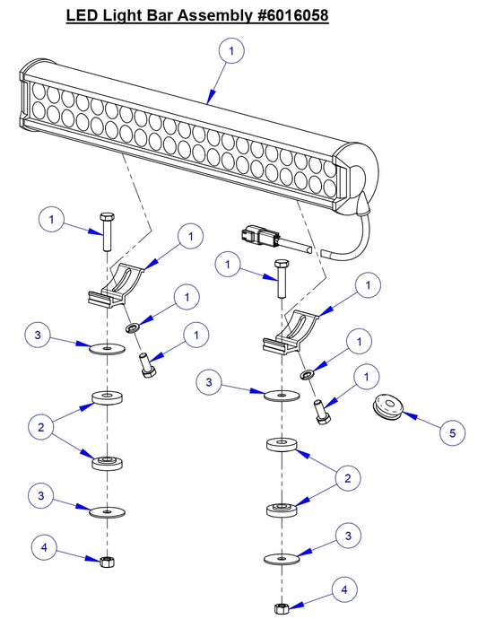 CC9074DK  LED Light Bar Assembly Parts