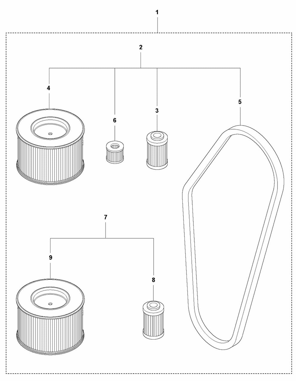 Start Up Kit - Hatz Assembly Parts For LG 204 By Husqvarna