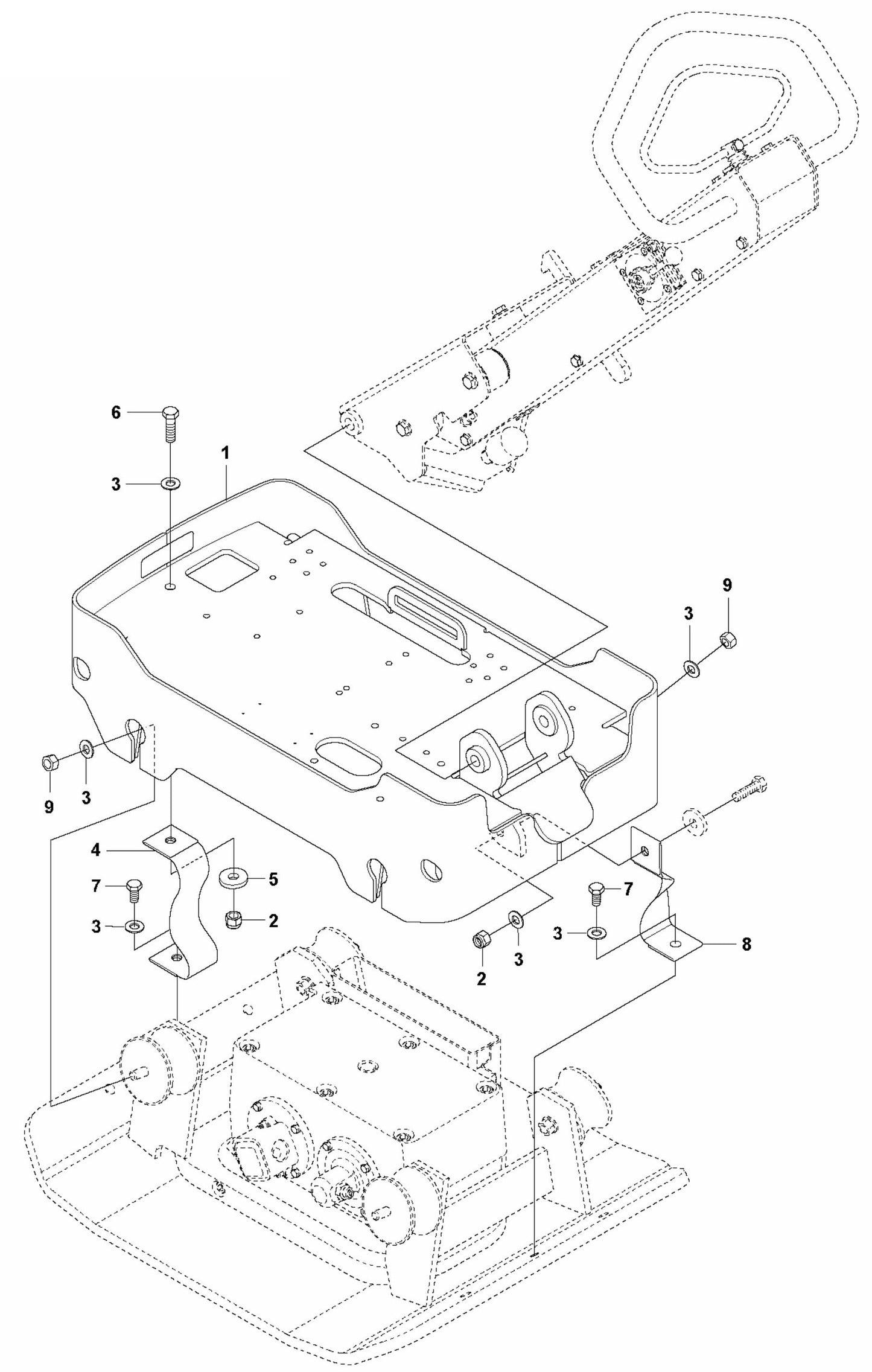 Engine Plate Assembly Parts For LG 204 By Husqvarna