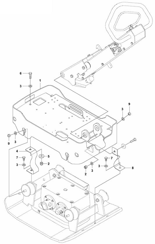 Engine Plate Assembly Parts For LG 204 By Husqvarna