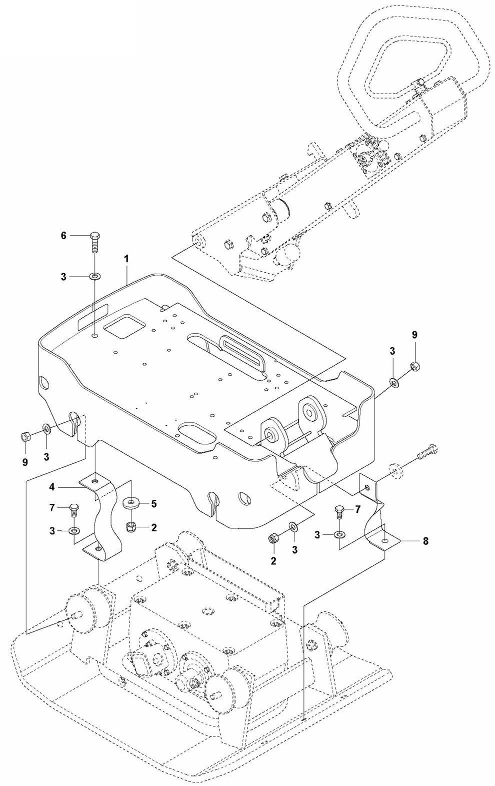 Engine Plate Assembly Parts For LG 204 Petrol By Husqvarna