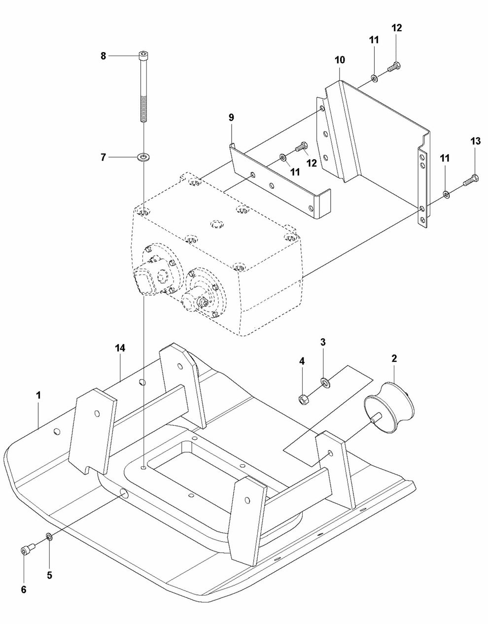 Ground Plate And Eccentric Element Installation Assembly Parts For LG 204 By Husqvarna