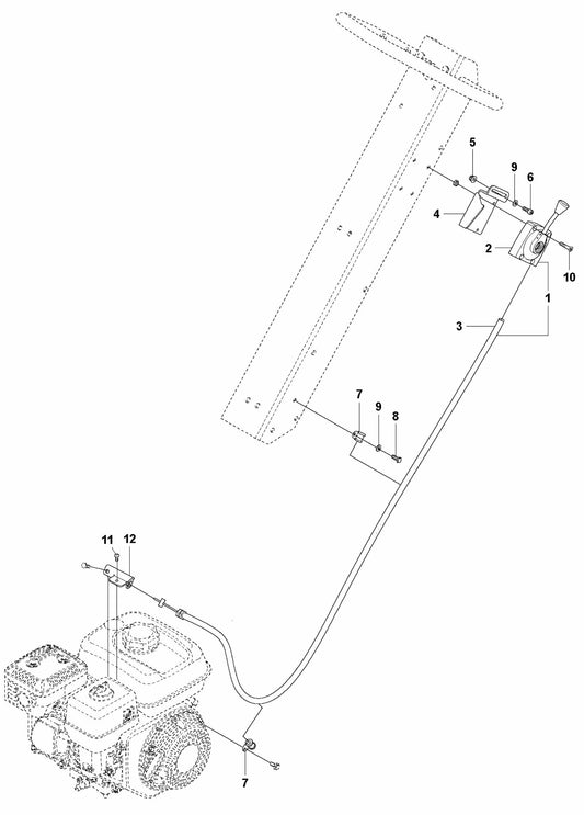 Throttle Control - Honda Assembly Parts For LG 204 By Husqvarna