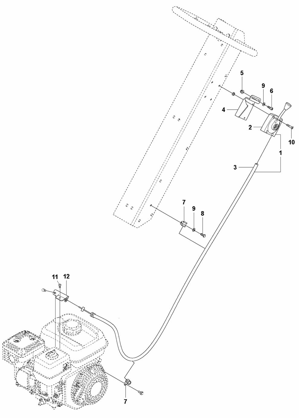 Throttle Control - Honda Assembly Parts For LG 204 By Husqvarna