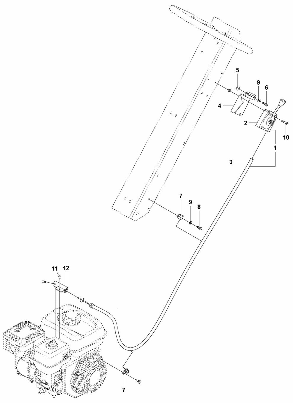 Throttle Control-Honda Assembly Parts For LG 204 Petrol By Husqvarna