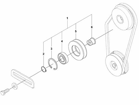 Belt Tightener Assembly Parts For LG 204 By Husqvarna