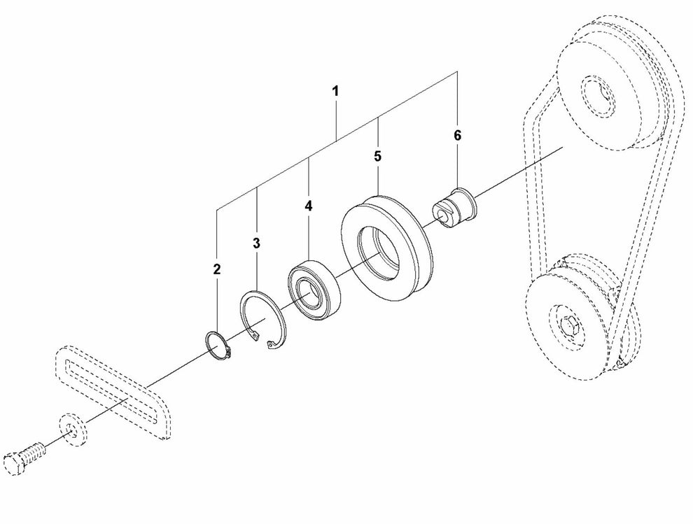 Belt Tightener Assembly Parts For LG 204 By Husqvarna