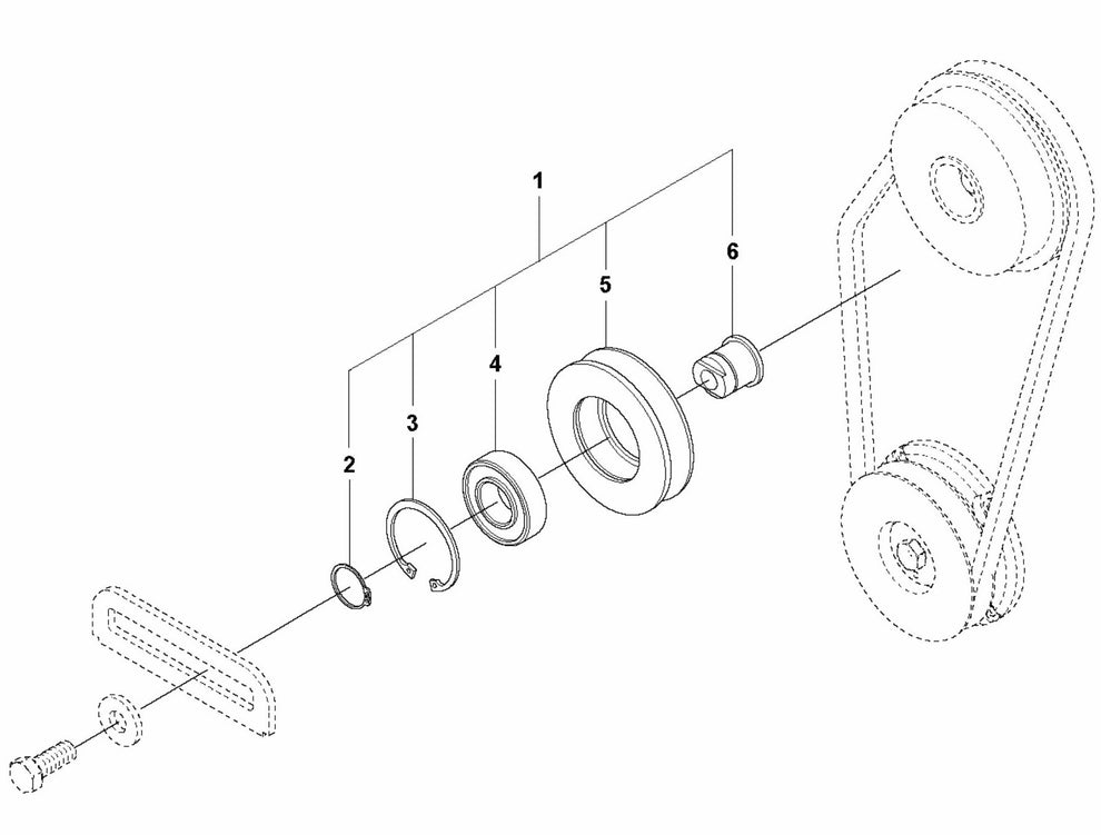 Belt Tightener Assembly Parts For LG 204 Petrol By Husqvarna