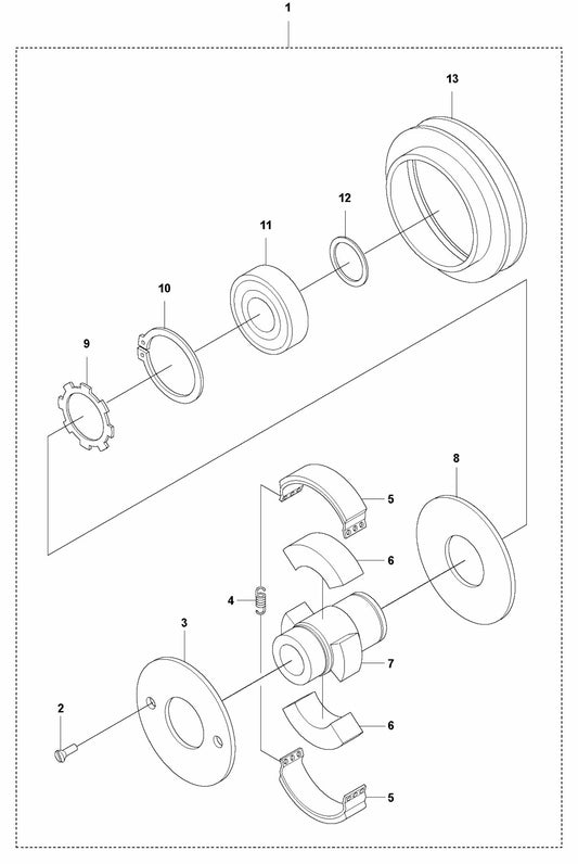 Centrifugal Clutch - Honda Assembly Parts For LG 204 By Husqvarna