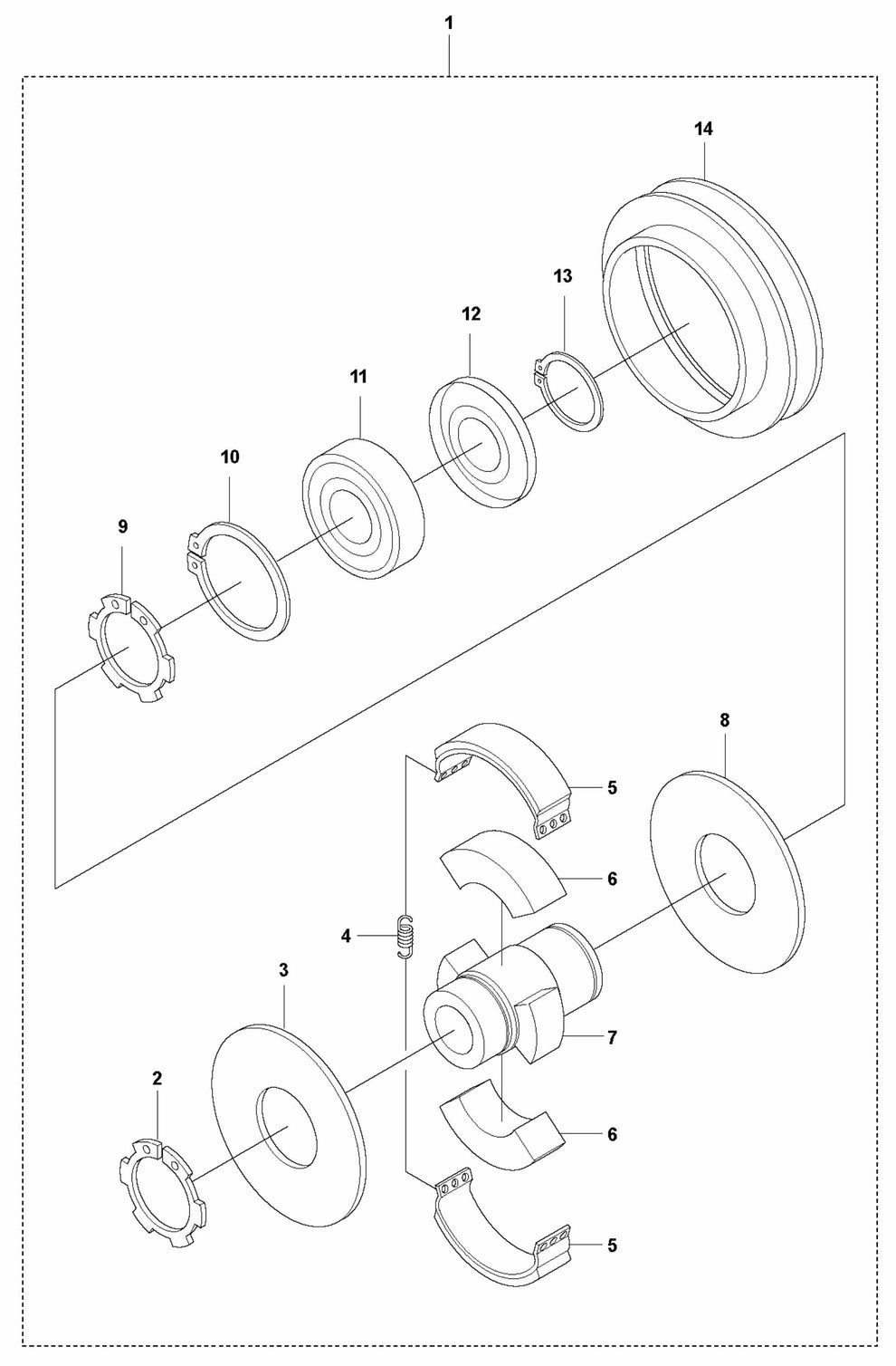 Centrifugal Clutch - Hatz Assembly Parts For LG 204 By Husqvarna