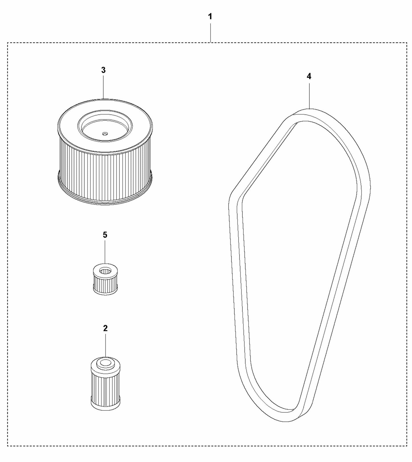 12 Months/500 Hours Service Kit - Hatz Assembly Parts For LG 204 Petrol By Husqvarna