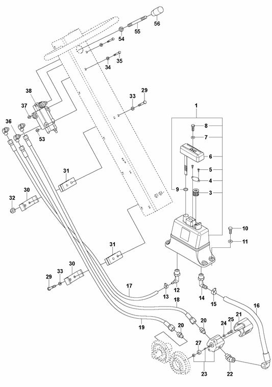 Hydraulic System Assembly Parts For LG 300 By Husqvarna