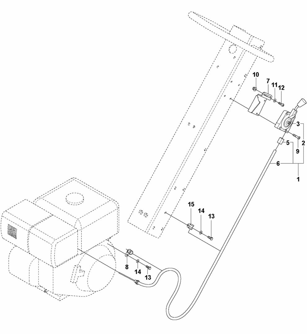 Throttle Control - Honda Assembly Parts For LG 300 By Husqvarna