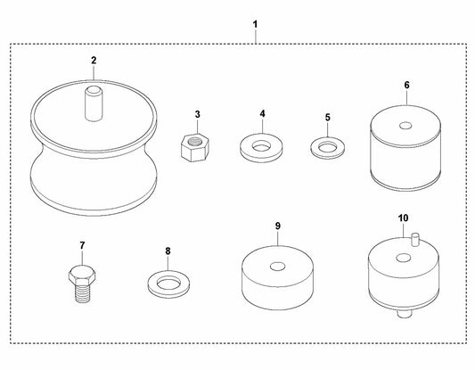 Shock Absorber Repair Kit Assembly Parts For LG 300 By Husqvarna