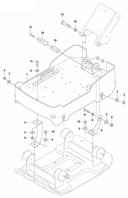 Engine Plate Assembly Parts For LG 300 By Husqvarna