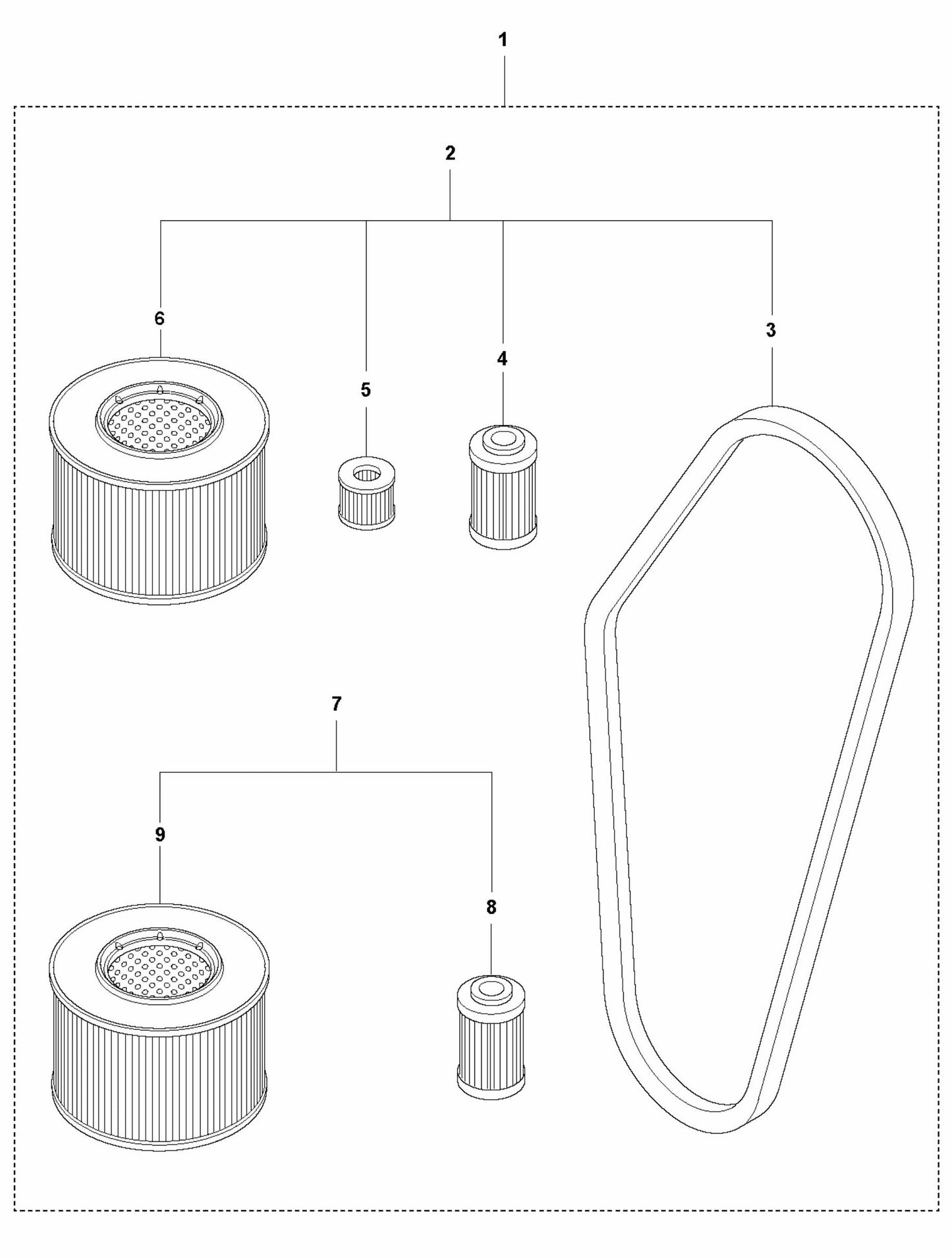 Start Up Kit - Hatz Assembly Parts For LG 300 By Husqvarna