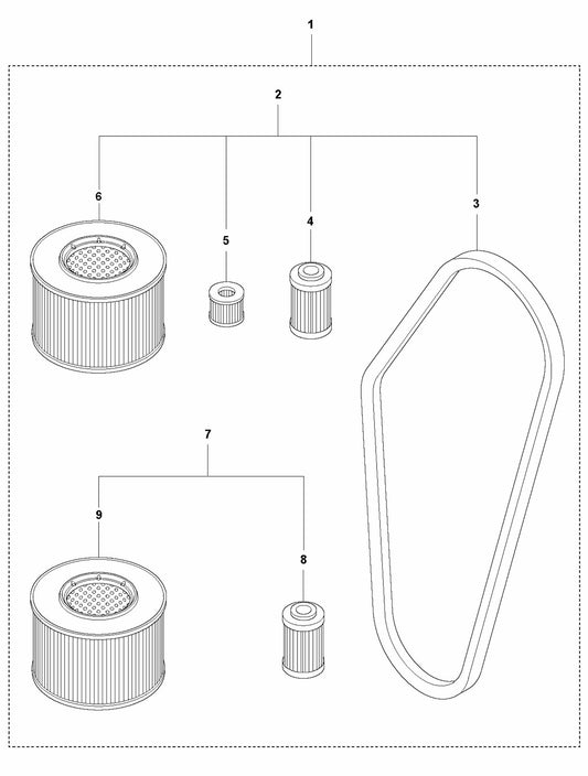 Start Up Kit - Hatz Assembly Parts For LG 300 By Husqvarna