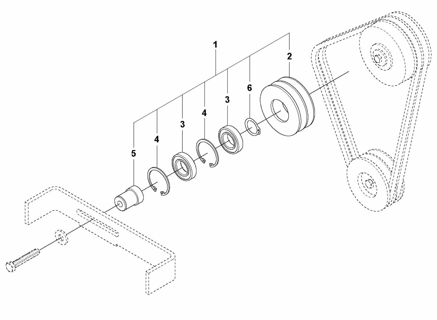 Belt Tightener Assembly Parts For LG 400 By Husqvarna