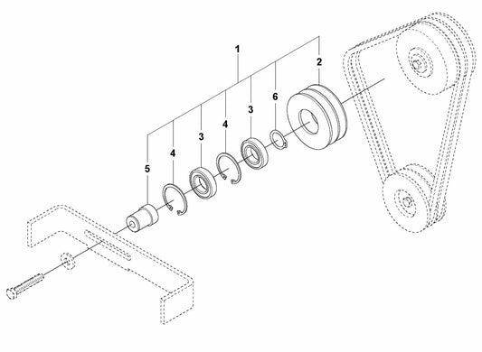 Belt Tightener Assembly Parts For LG 400 By Husqvarna