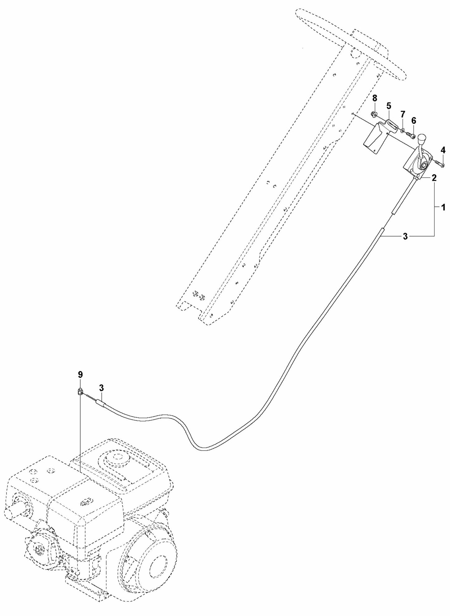 Throttle Control- Honda Assembly Parts For LG 400 By Husqvarna