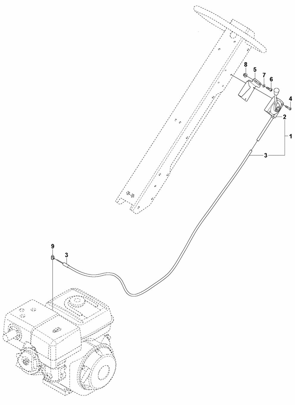 Throttle Control- Honda Assembly Parts For LG 400 By Husqvarna
