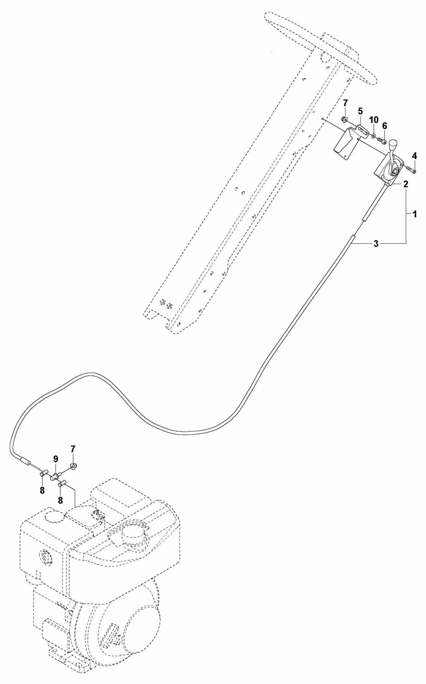 Throttle Control- Lombardini- Non EPA Assembly Parts For LG 400 By Husqvarna