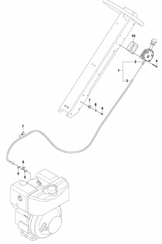 Throttle Control- Lombardini- EPA Assembly Parts For LG 400 By Husqvarna