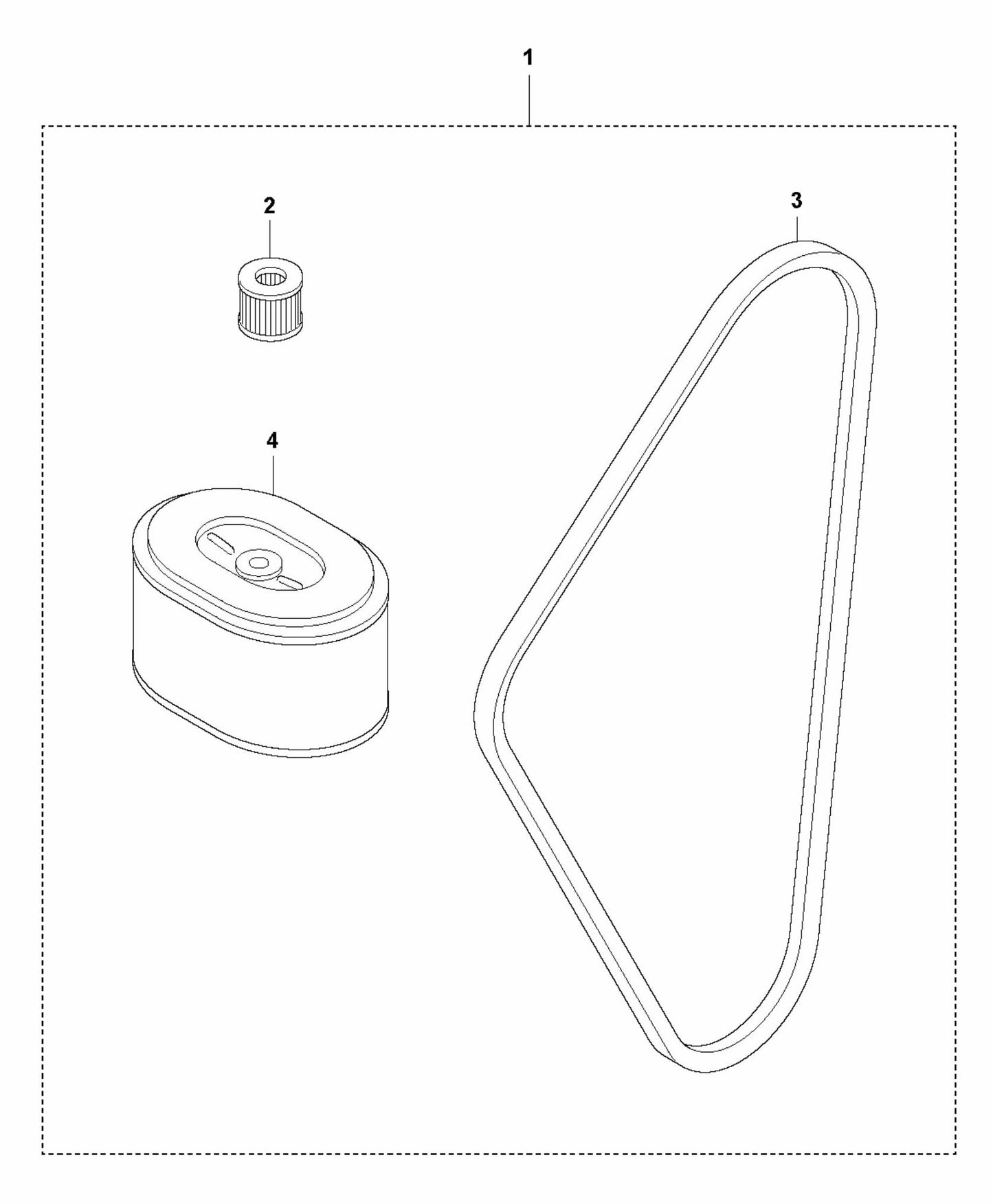12 Months/ 500 Hours Service Kit-Honda Assembly Parts For LG 400 By Husqvarna