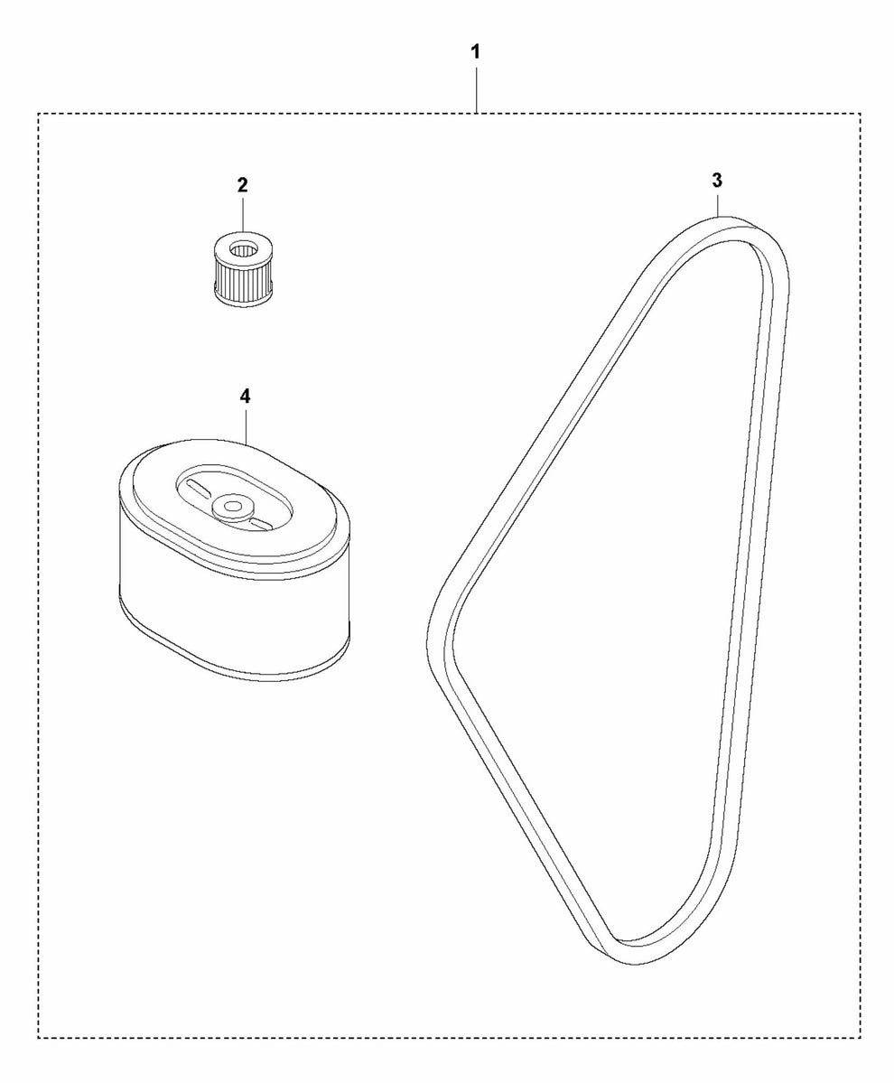 12 Months/ 500 Hours Service Kit-Honda Assembly Parts For LG 400 By Husqvarna
