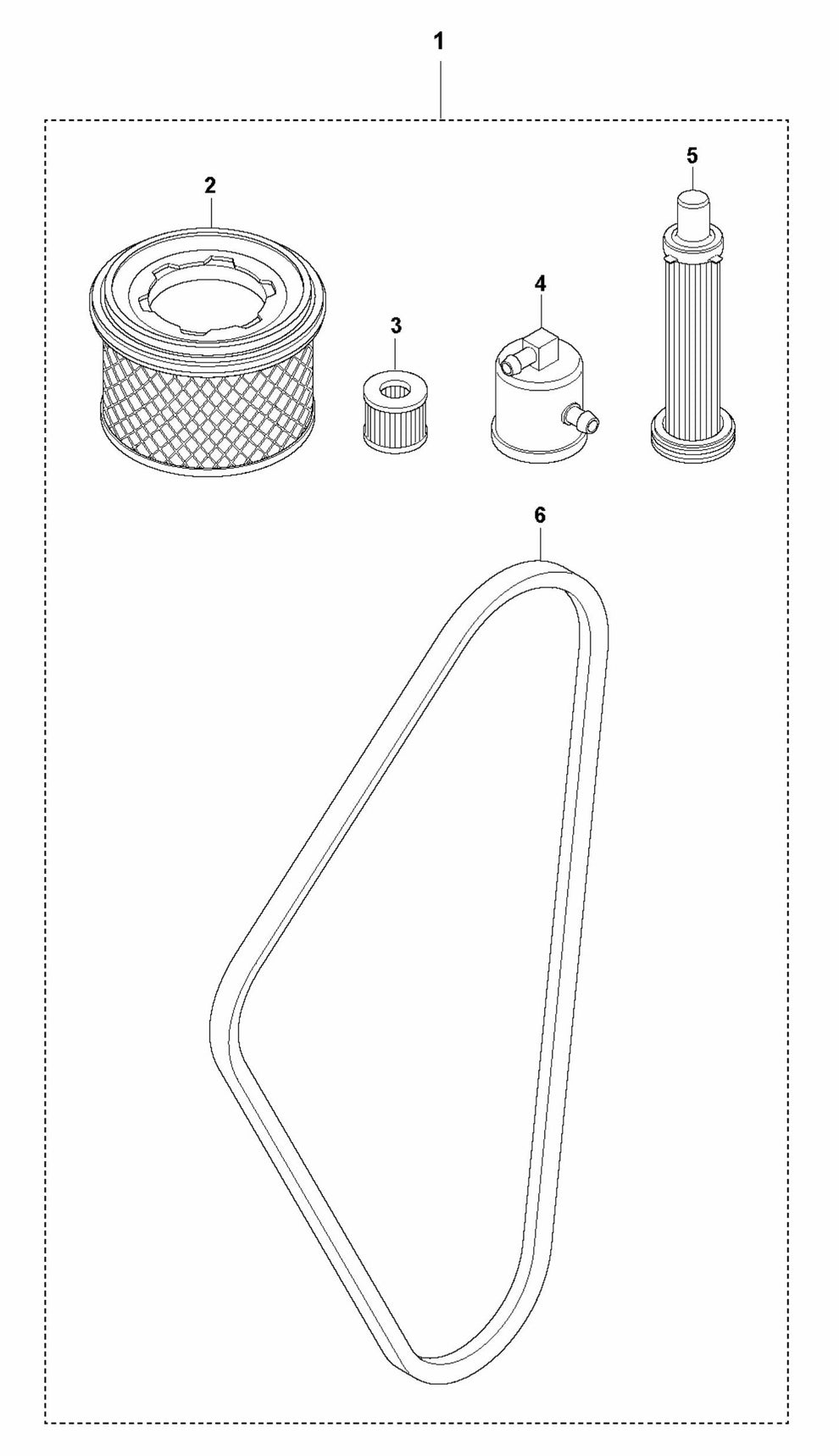 12 Months/ 500 Hours Service Kit-Lombardini Assembly Parts For LG 400 By Husqvarna