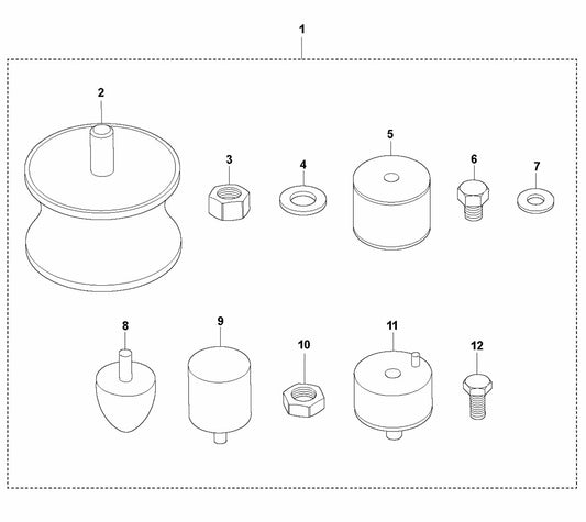 Shock Absorber Repair Kit Assembly Parts For LG 400 By Husqvarna