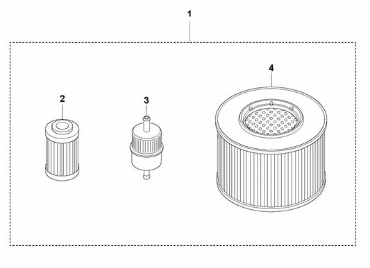 6 Months / Every 250 Hours Service Kit-Hatz Assembly Parts For LG 504 Reversible Plate Compactor By Husqvarna