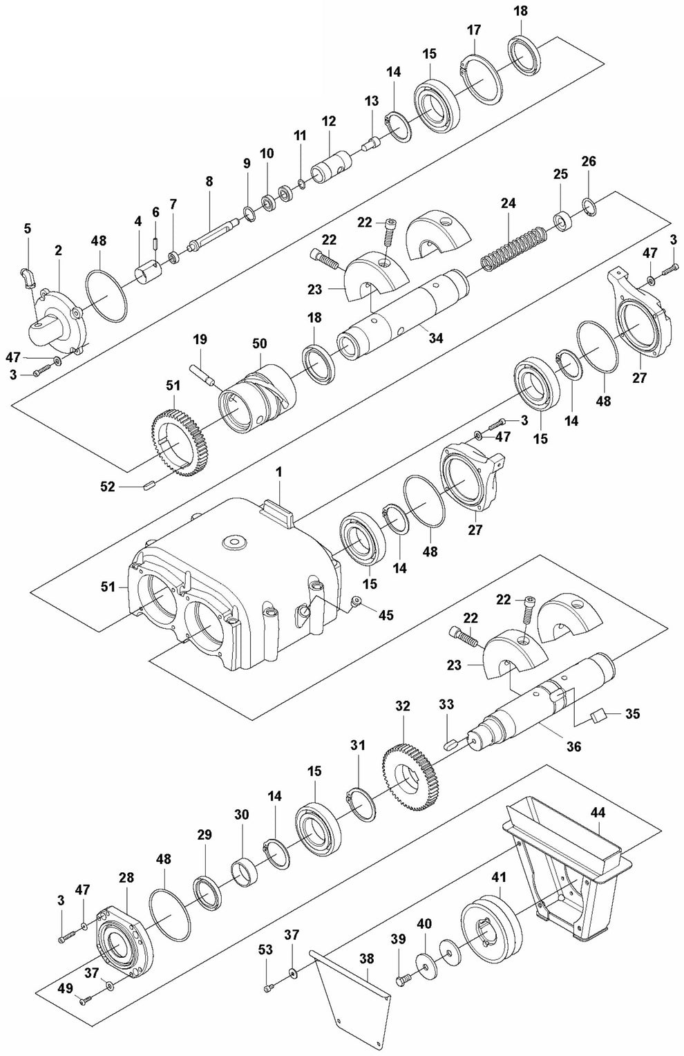 Eccentric Element Assembly Parts For LG 504 Reversible Plate Compactor By Husqvarna