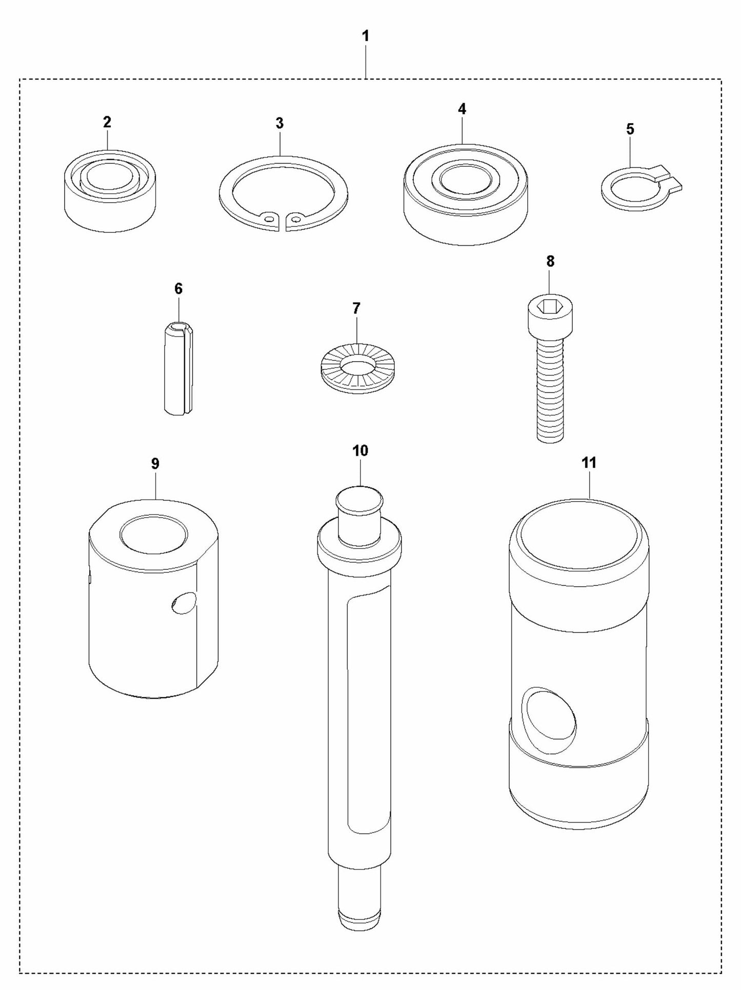 Forward And Reverse Piston Repair Kit Assembly Parts For LG 504 Reversible Plate Compactor By Husqvarna
