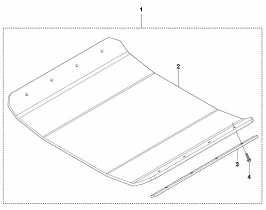 Block Paving Plate Kit 700 mm (27.6") Assembly Parts For LG 504 Reversible Plate Compactor By Husqvarna