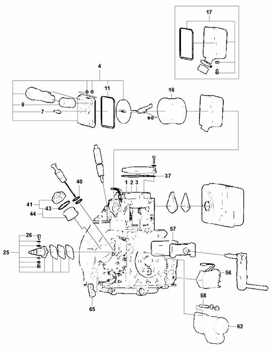 Engine- Hatz 1D81Z Assembly Parts For LG 504 Reversible Plate Compactor By Husqvarna
