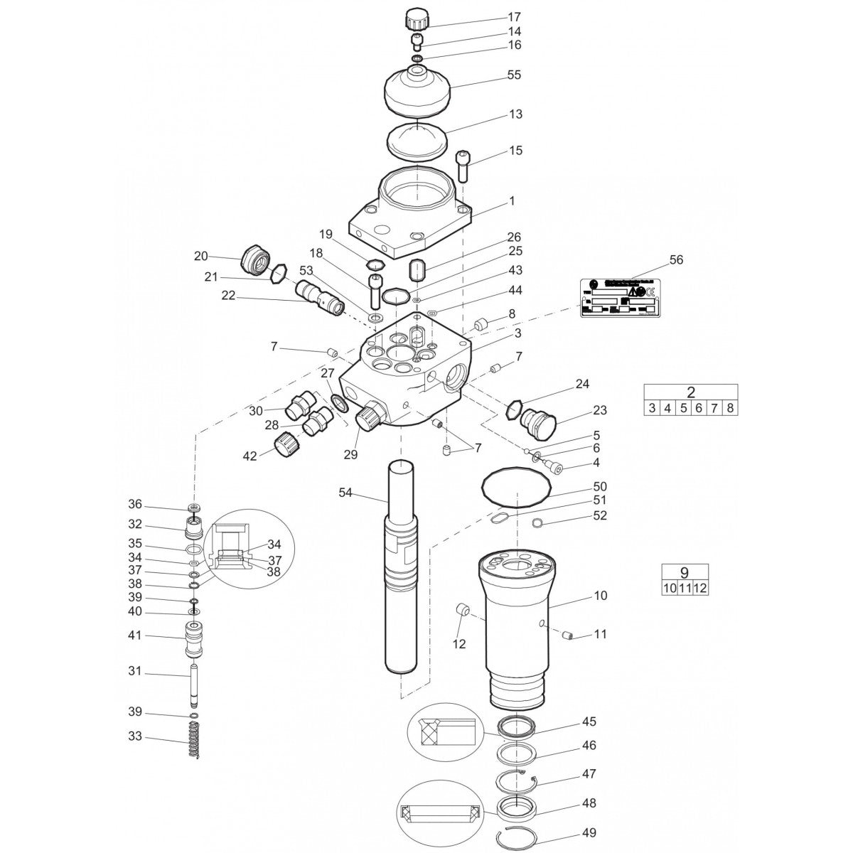 LH 220, 230E Hydraulic Breaker Parts By Atlas Copco