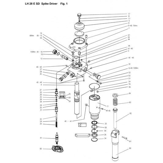 LH 28 E SD Impact Assembly