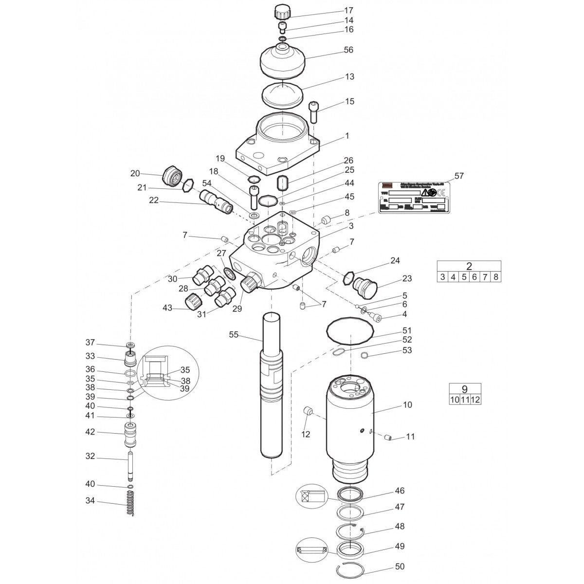 LH 390, 400E Hydraulic Breaker Parts By Atlas Copco