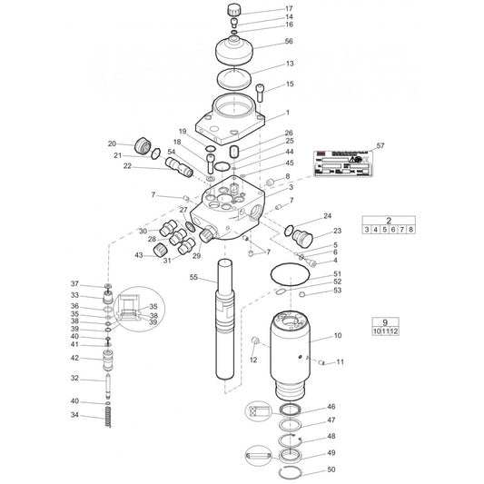 LH 390, 400E Hydraulic Breaker Parts By Atlas Copco