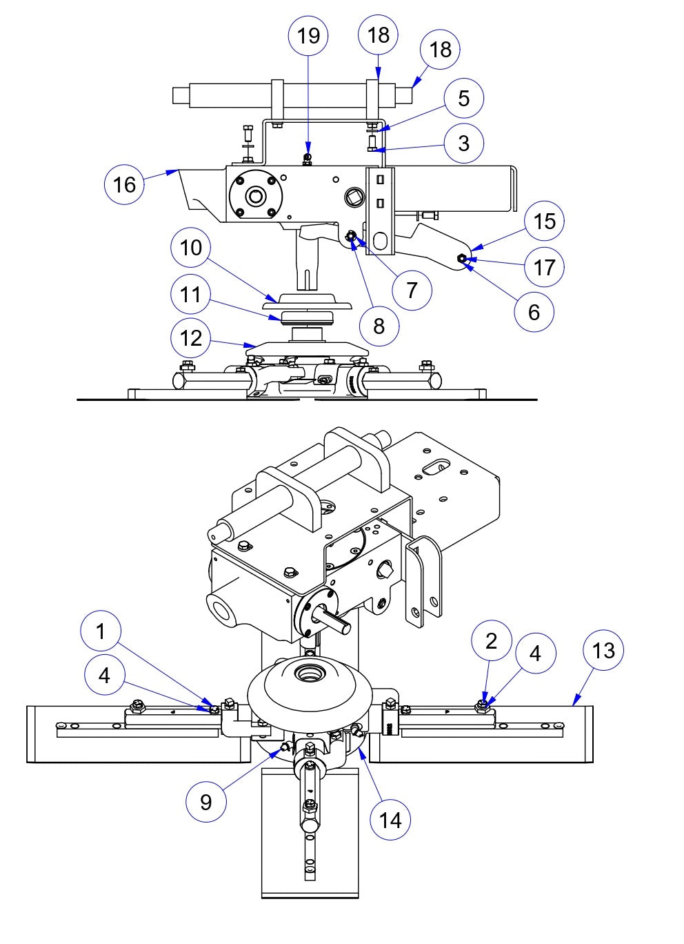 MP245 Mechanical Pro Riders Left Hand Rotor Assembly Parts by Allen Engineering