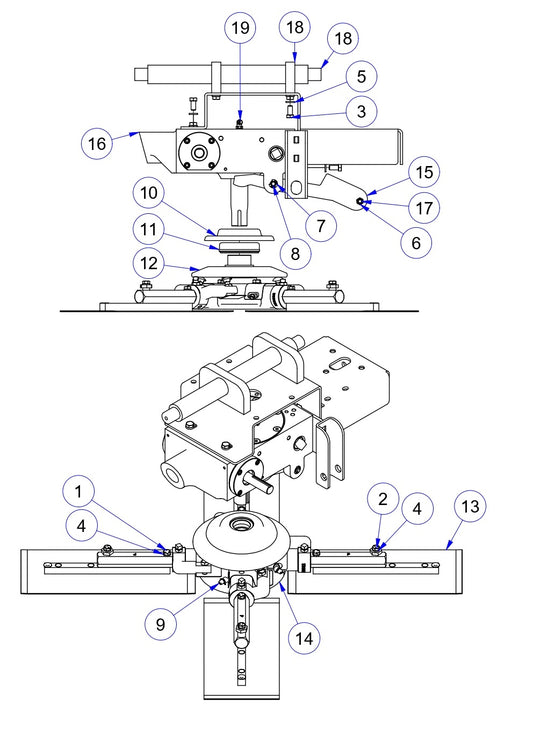 MP245 Mechanical Pro Riders Left Hand Rotor Assembly Parts by Allen Engineering