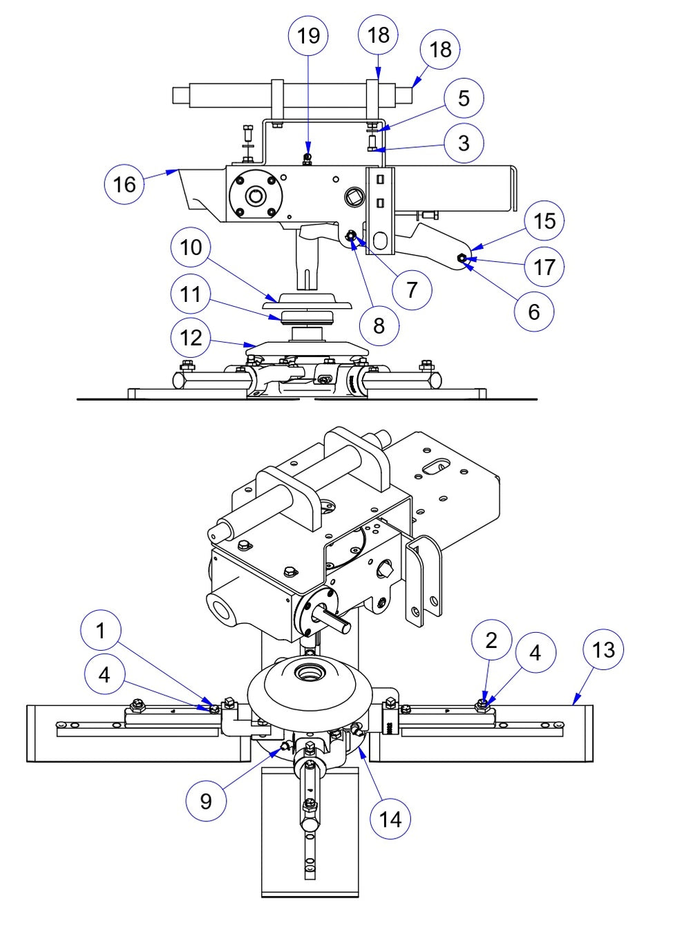 MP245 Mechanical Pro Riders Left Hand Rotor Assembly Parts by Allen Engineering
