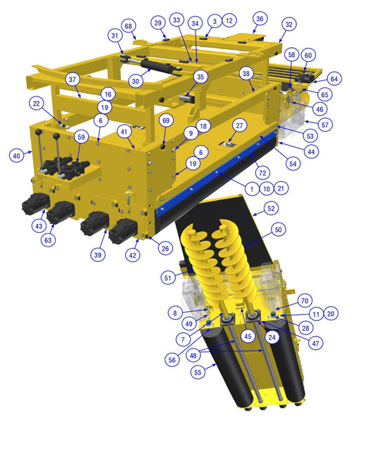 BDF6048B Lower Carriage Assembly Parts by Allen Engineering