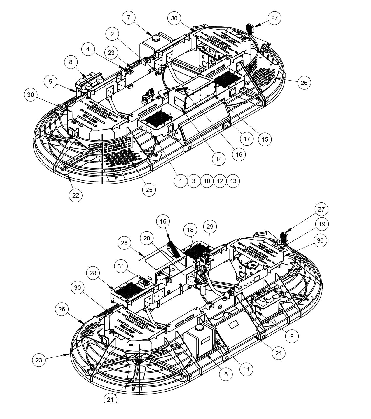 HDX780 Hydra Drive Extreme Riders Lower Unit Assembly Parts by Allen Engineering