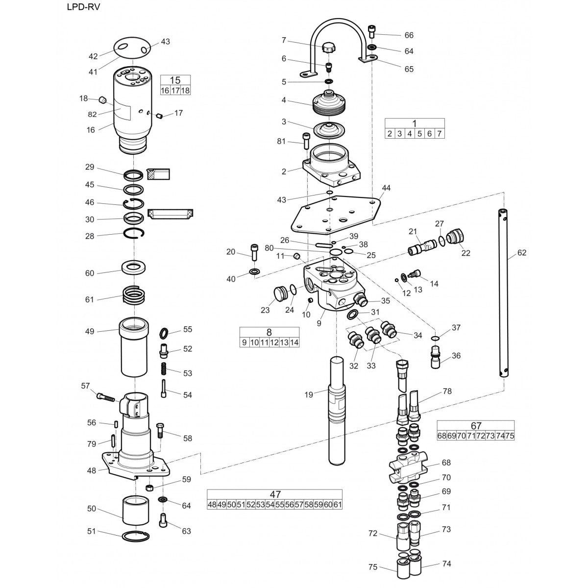 LPD RV Hydraulic Post Drivers Parts By Atlas Copco