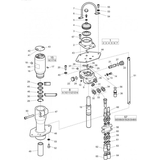 LPD HD-RV Hydraulic Post Drivers Parts By Atlas Copco