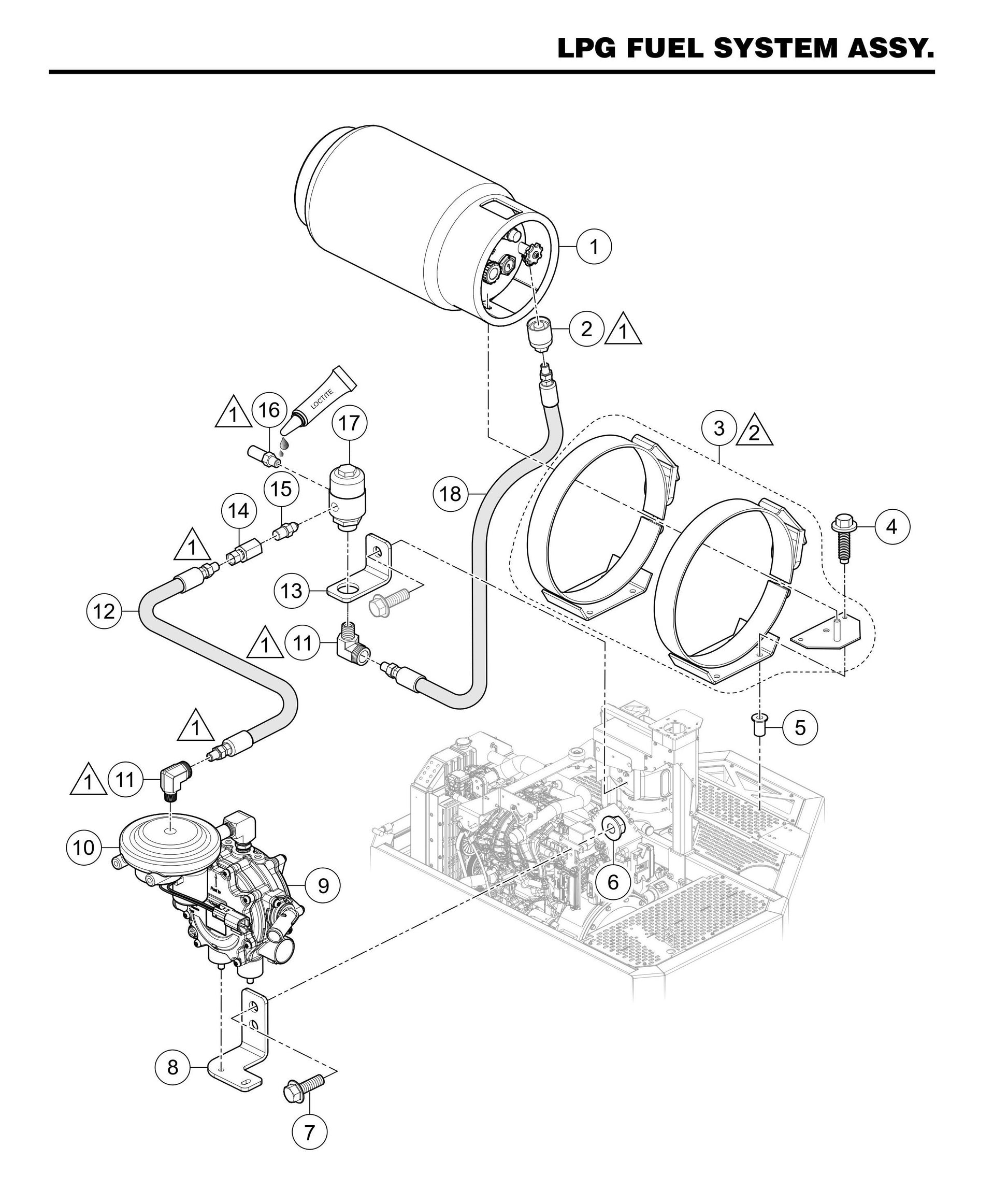 STXDF LPG Fuel System Assembly