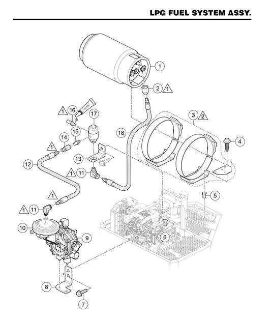 STXDF LPG Fuel System Assembly