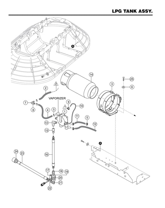 HHXDF4 HHXDF5 LPG Tank Assembly